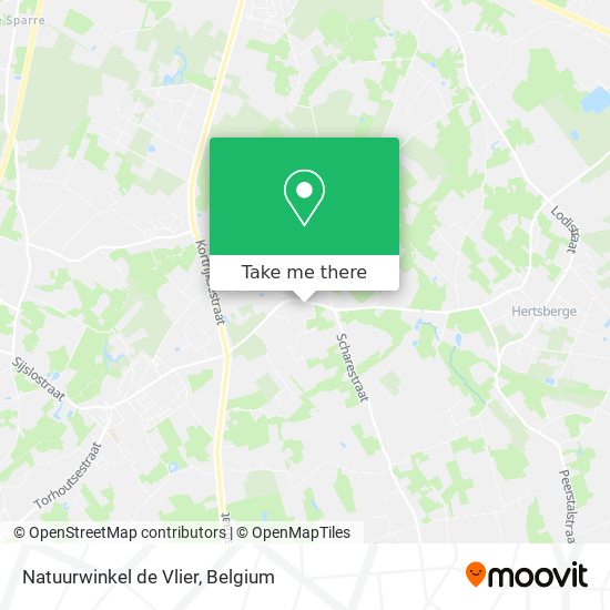 Natuurwinkel de Vlier map