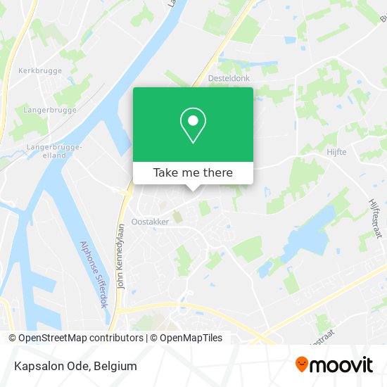 Kapsalon Ode map