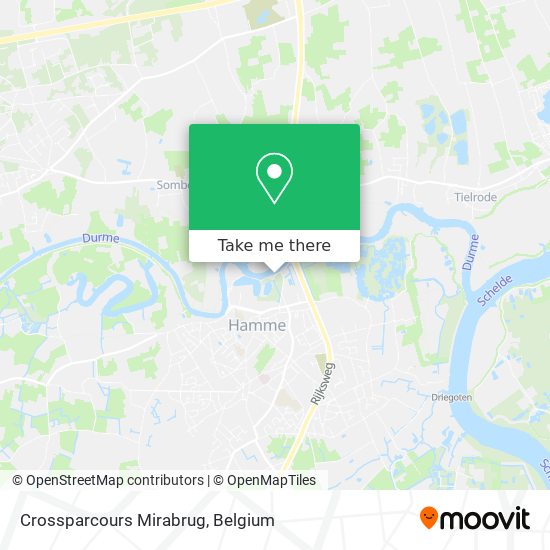 Crossparcours Mirabrug map