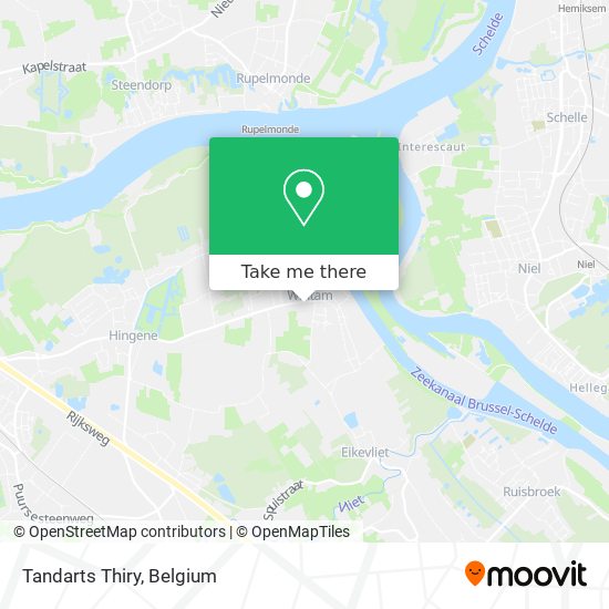 Tandarts Thiry map