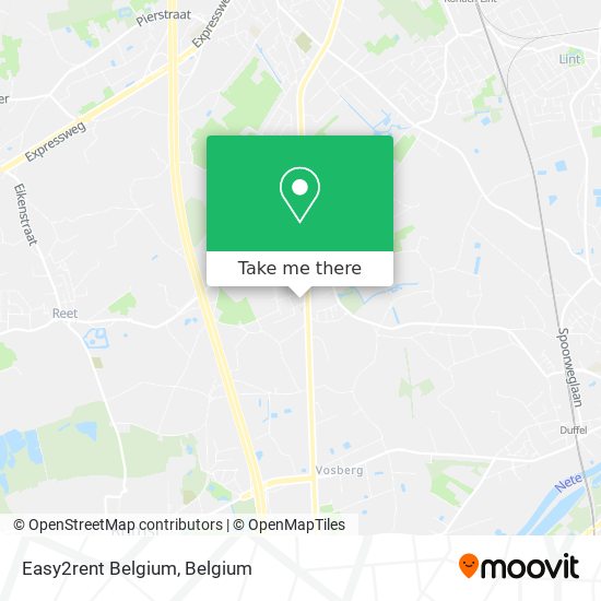 Easy2rent Belgium map