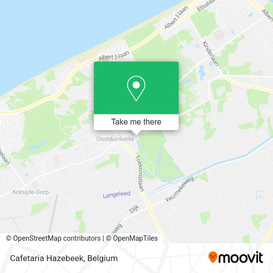 Cafetaria Hazebeek map