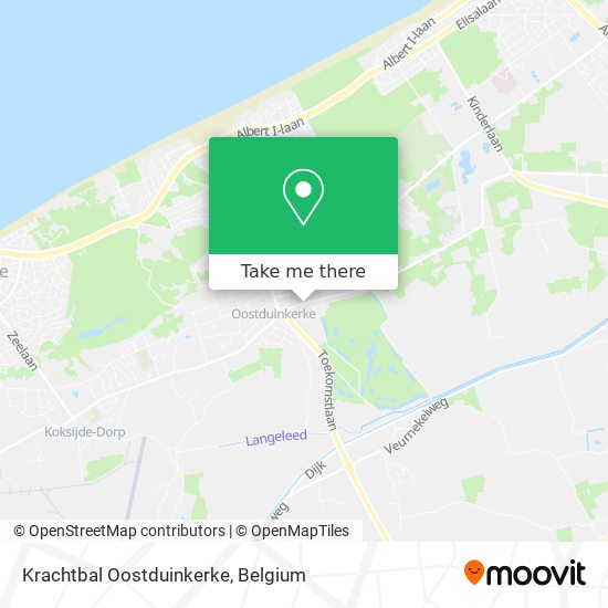 Krachtbal Oostduinkerke map