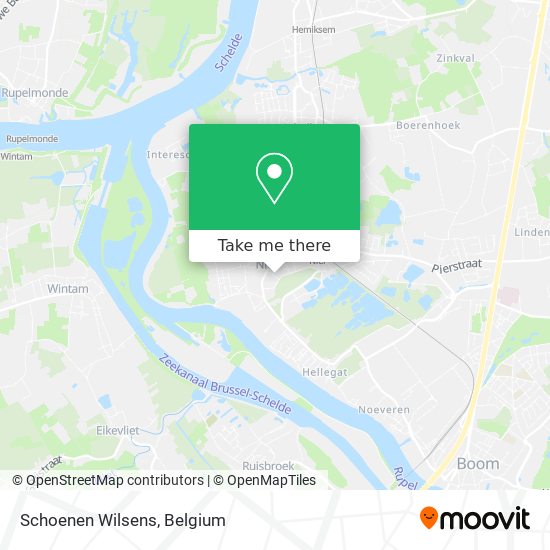 Schoenen Wilsens map