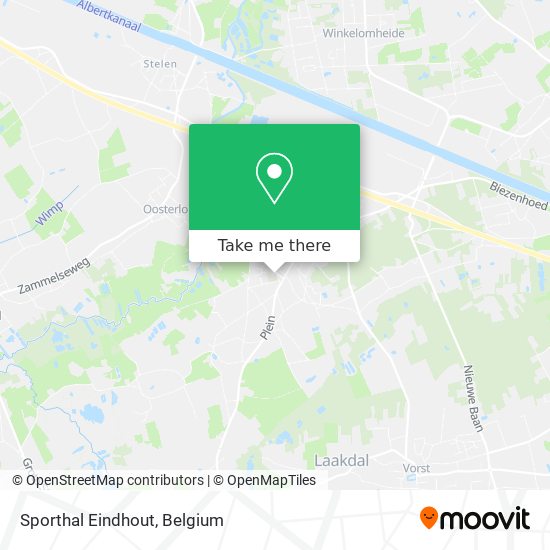 Sporthal Eindhout map