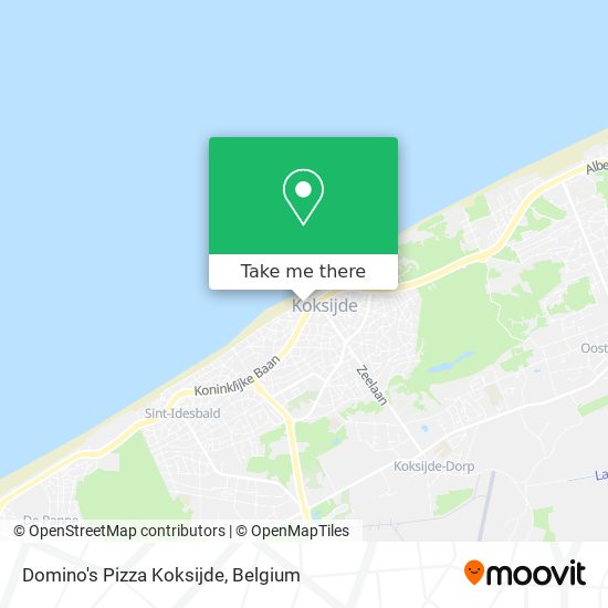 Domino's Pizza Koksijde map