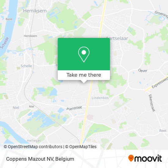 Coppens Mazout NV map