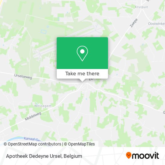 Apotheek Dedeyne Ursel map