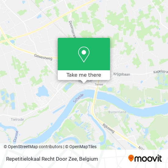 Repetitielokaal Recht Door Zee plan