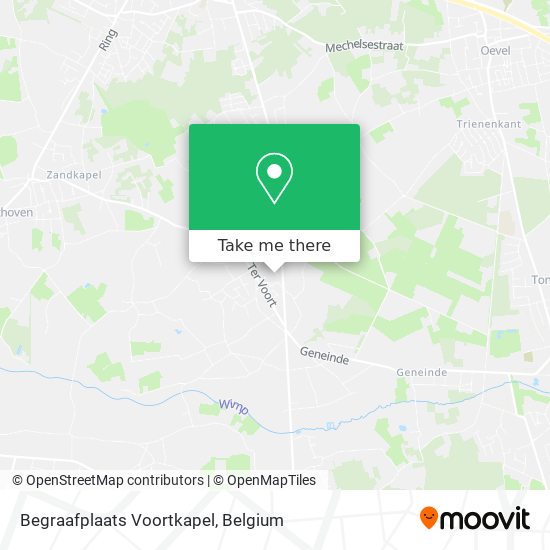 Begraafplaats Voortkapel map