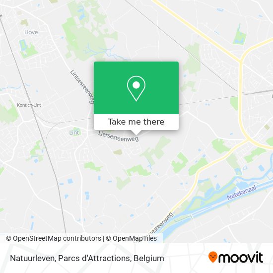 Natuurleven, Parcs d'Attractions map