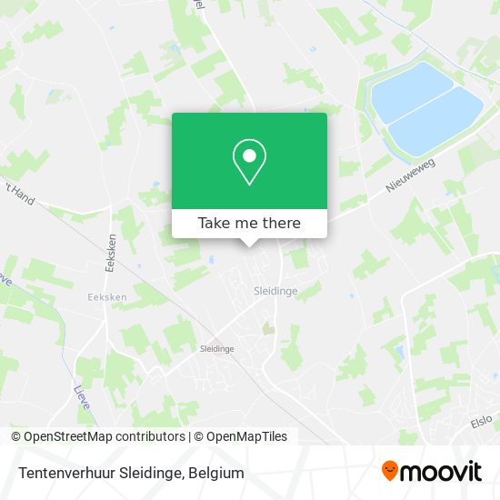 Tentenverhuur Sleidinge map