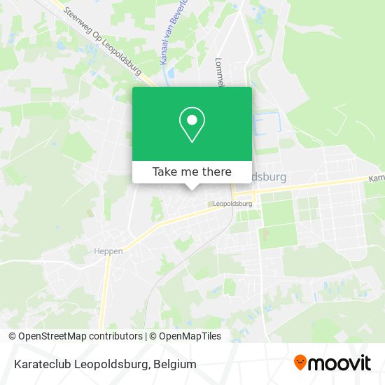 Karateclub Leopoldsburg map