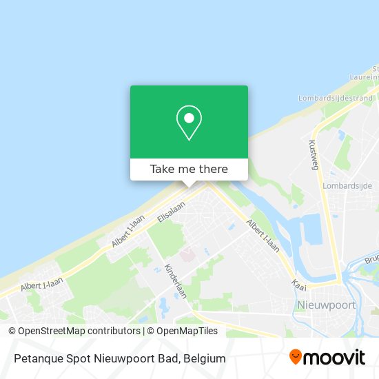 Petanque Spot Nieuwpoort Bad map