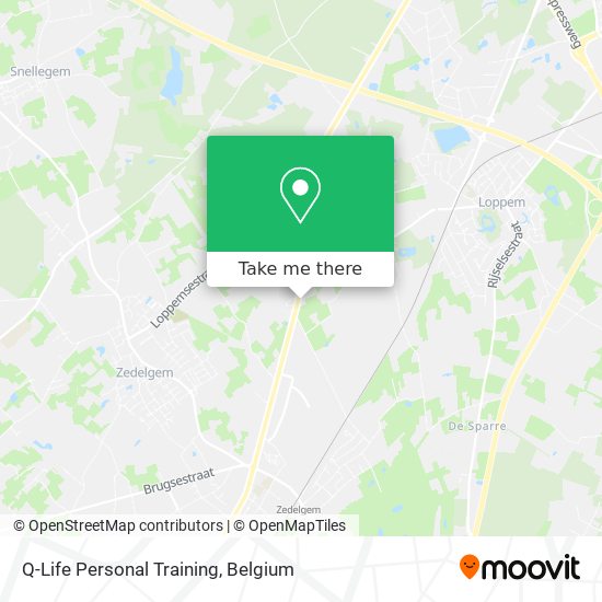 Q-Life Personal Training map