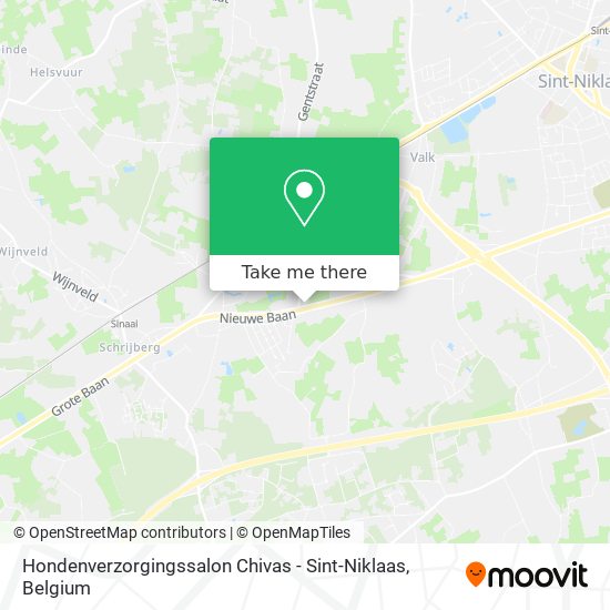 Hondenverzorgingssalon Chivas - Sint-Niklaas map