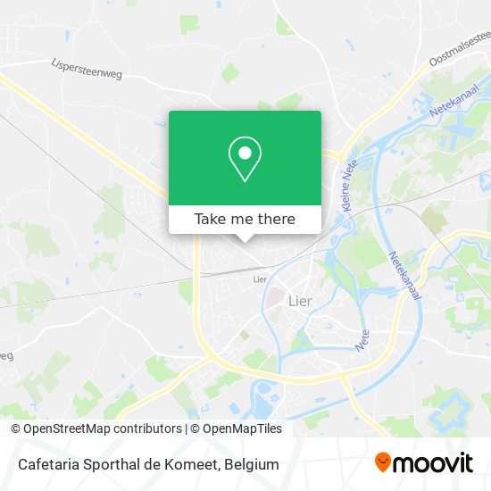 Cafetaria Sporthal de Komeet map