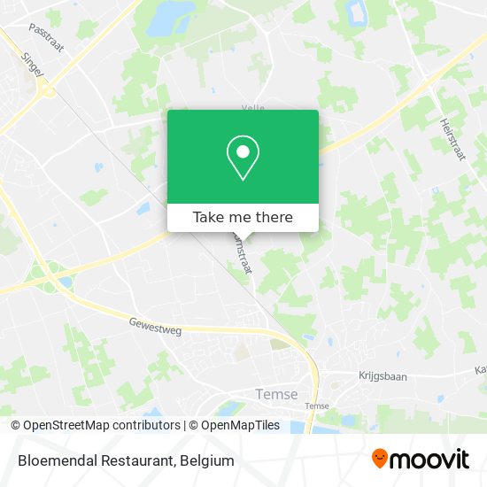 Bloemendal Restaurant map