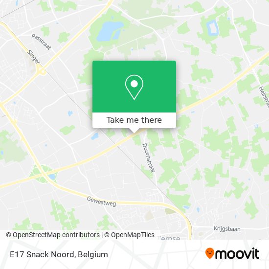 E17 Snack Noord map