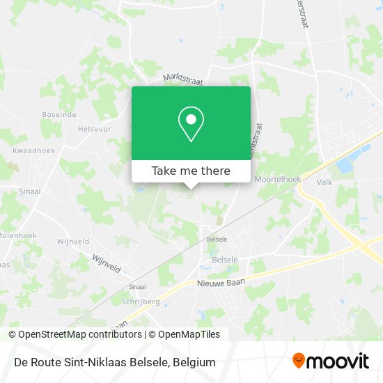 De Route Sint-Niklaas Belsele map