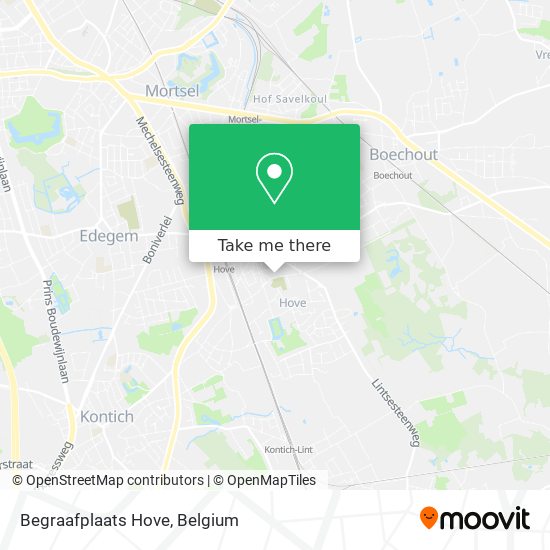 Begraafplaats Hove plan