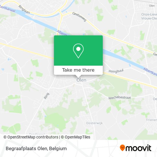 Begraafplaats Olen map