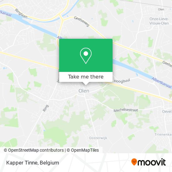 Kapper Tinne map