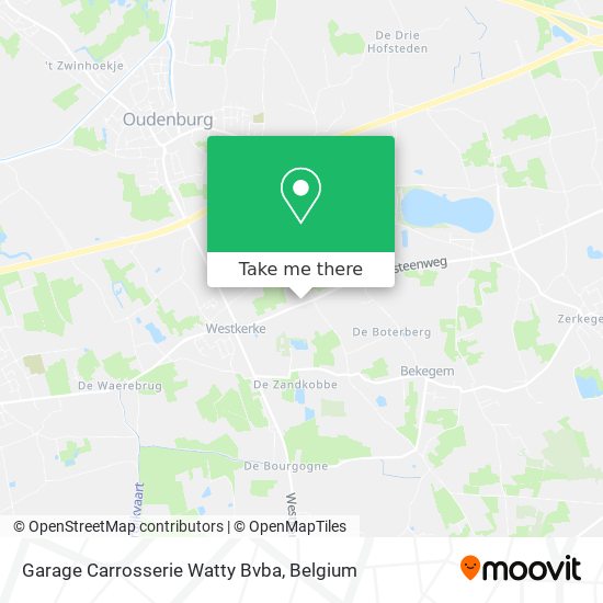 Garage Carrosserie Watty Bvba map