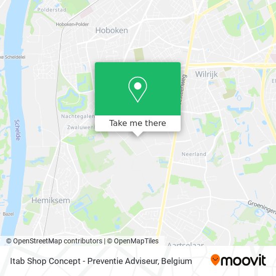 Itab Shop Concept - Preventie Adviseur map