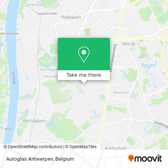 Autoglas Antwerpen map