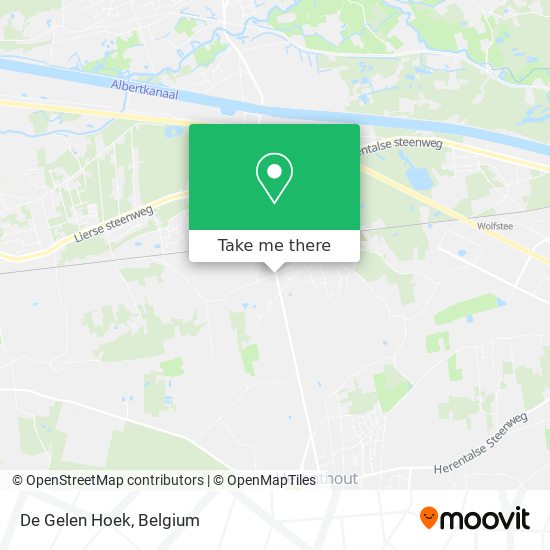 De Gelen Hoek map