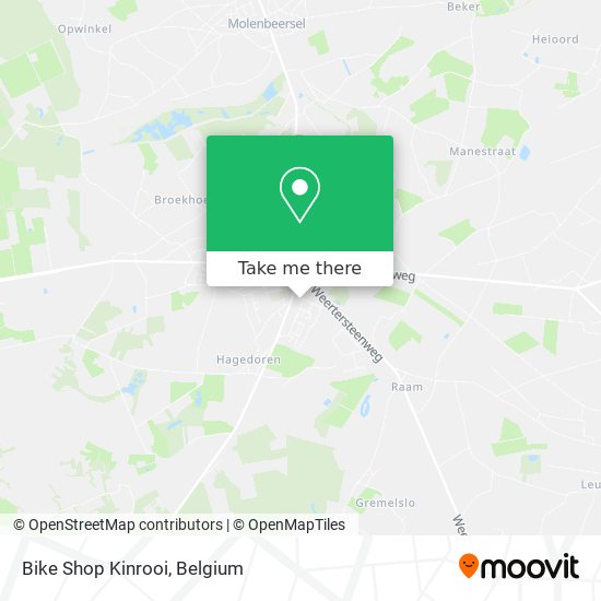 Bike Shop Kinrooi map