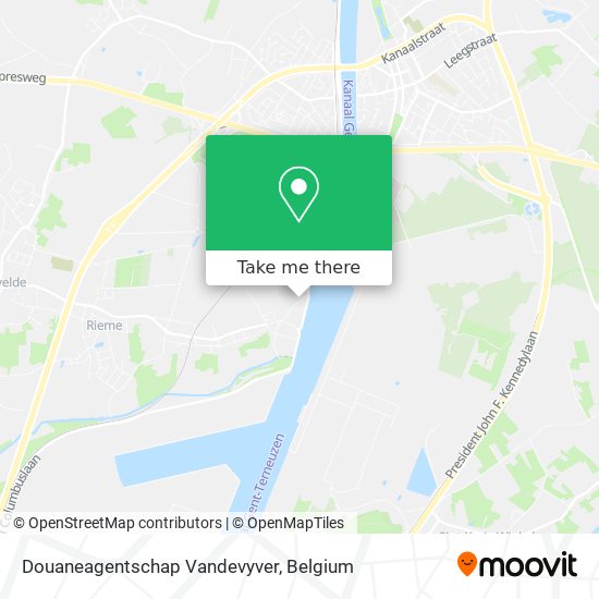 Douaneagentschap Vandevyver map
