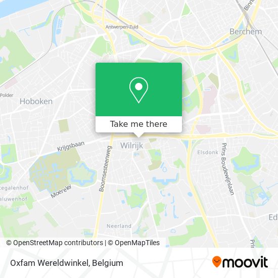 Oxfam Wereldwinkel map