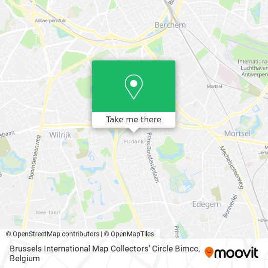 Brussels International Map Collectors' Circle Bimcc map