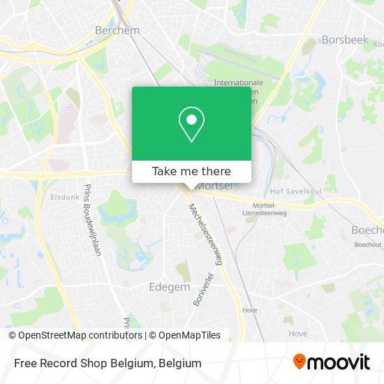 Free Record Shop Belgium map