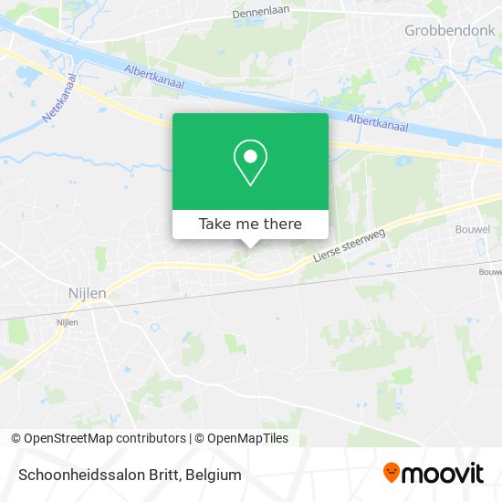 Schoonheidssalon Britt map