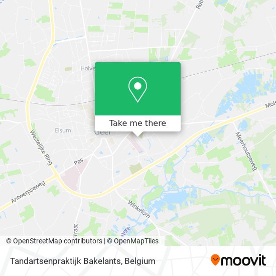 Tandartsenpraktijk Bakelants plan