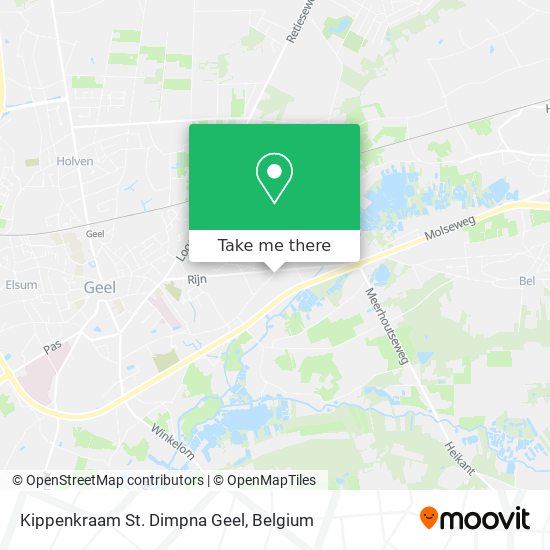 Kippenkraam St. Dimpna Geel map