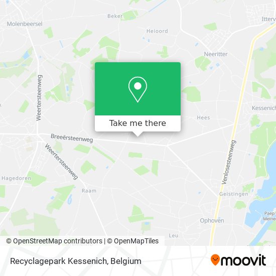 Recyclagepark Kessenich map