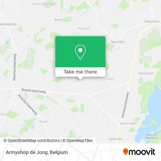 Armyshop de Jong map