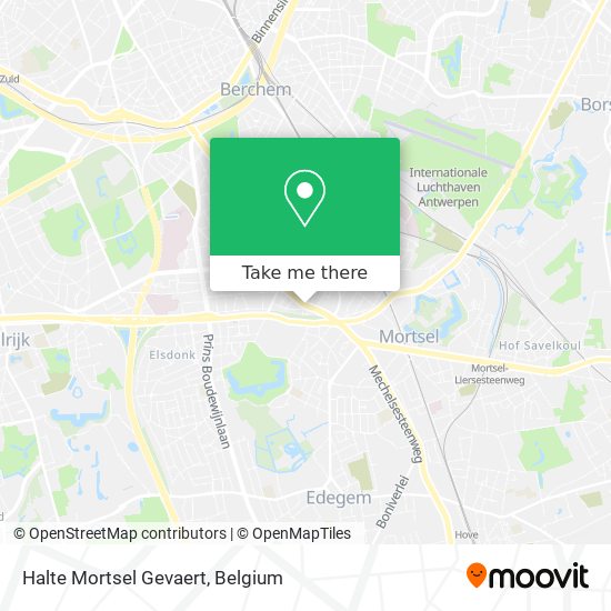 Halte Mortsel Gevaert plan