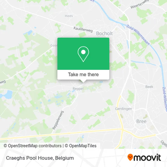 Craeghs Pool House map