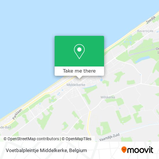 Voetbalpleintje Middelkerke map