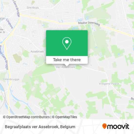 Begraafplaats ver Assebroek map