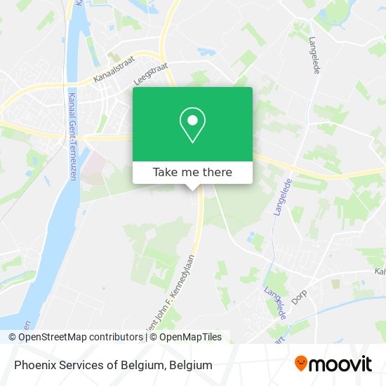 Phoenix Services of Belgium map