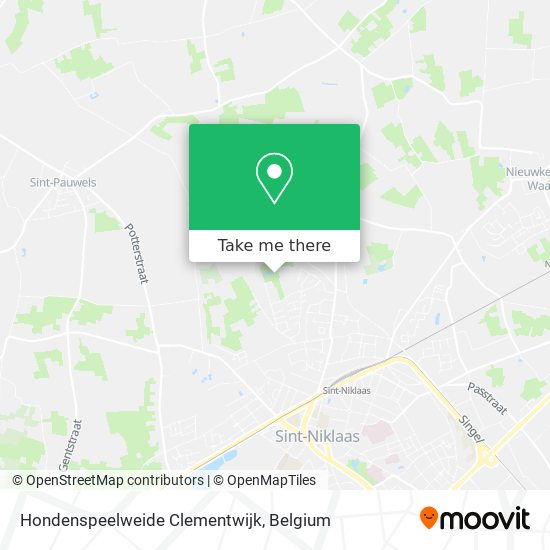 Hondenspeelweide Clementwijk plan