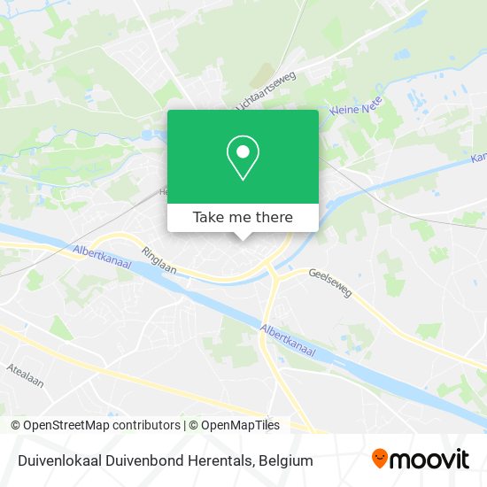 Duivenlokaal Duivenbond Herentals map