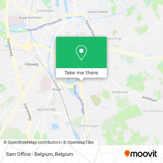 Sam Office - Belgium map