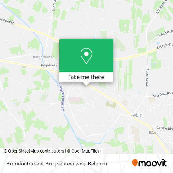 Broodautomaat Brugsesteenweg map